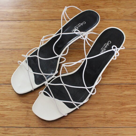 calvin-klein-shoes-vintage-99s-calvin-klein-italy-white-strappy